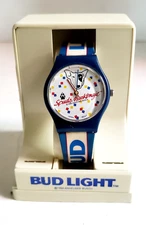 Vintage Bud Light Beer Spuds Mackenzie Watch Confetti Works