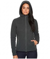 Arc'teryx Covert Hoody Women's Size Small Dark Green Full Zip Fleece Jacket EUC