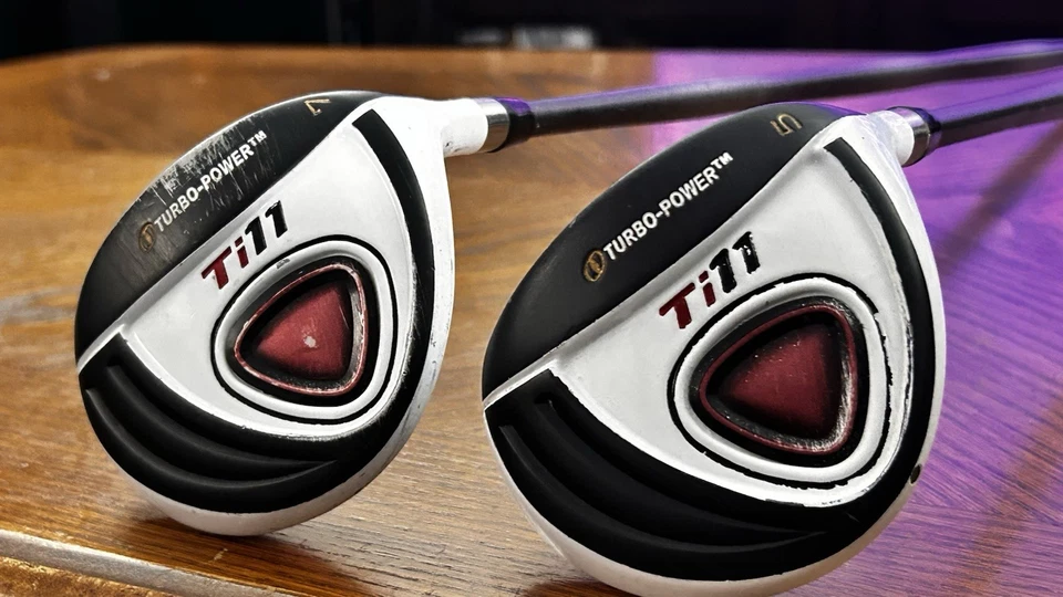 DEMO RH Turbo Power Ti-11 5, 7 Fairway Wood Golf Clubs Senior Flex 5361-TI11 - Image 4 of 4