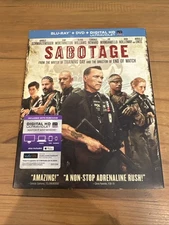 Sabotage (Blu-ray/DVD, 2014, 2-Disc Set, Includes Digital Copy UltraViolet)