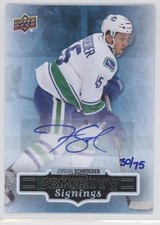 2013 Upper Deck Fall Expo Priority Signings 30/75 Jordan Schroeder Auto 0c3