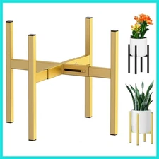 Metal Plant Stand, Adjustable Size Fits 10 12 13 14 15 16 Inches Large Plante...