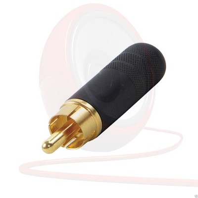 Switchcraft 3502ABAU Gerade Rca Stecker Professionell Gold Cinch Anschluss