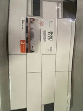 Smart Tiles SM1135G-02-QG Oslo White Vinyl Peel & Stick, 22.56"x10.88", 2-pack