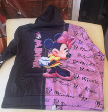 Walt Disney Minnie Mouse 3D Zip Up Hoodie 3XL Pink and Black
