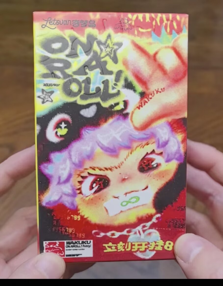 Wakuku On A Roll Series Blind Box Figures Toy Vinyi Plush Doll Pandent New