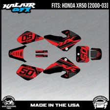 Graphics Kit for HONDA XR50 (2000-2003) XR 50 Evo - Red-Shift