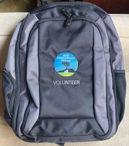 NEW SEVILLE Black 2 Strap Backpack Laptop AT&T Pebble Beach Pro-Am Golf Tourney - 第 1/13 張圖片