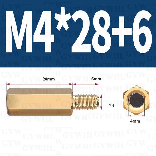 Brass Hex Pillar Standoff Spacer PCB Board Mount Fixing Screw Bolts M2.5 M3 - M6 - Picture 172 of 240