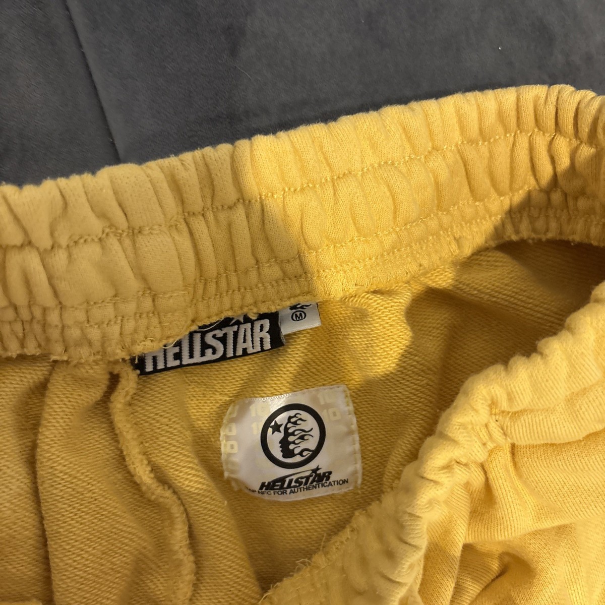 hellstar men's pants yellow size medium | eBay