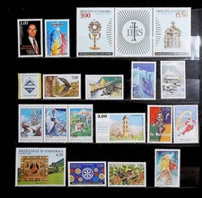 ANDORRE FRANCAIS LOT 19 TIMBRES NEUFS** DE 1997/98. BONNE VALEUR