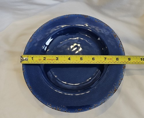 Ashland Blue 8.5" Summer Fiesta Salad Dessert Melamine Plates, Used Once 6pack - Picture 3 of 3