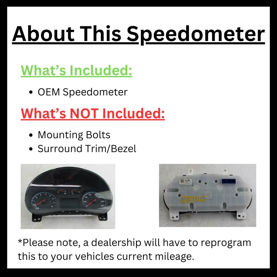 Used Speedometer Gauge fits: 2013 Dodge Durango cluster 3.6L MPH Grade A - Image 3 of 4