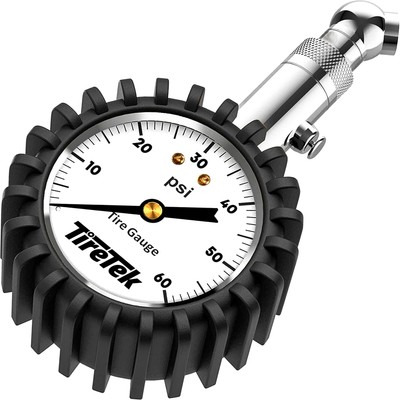 TireTek Tire Pressure Gauge 0-60 PSI - Tire Gauge for Car, SUV, Truck &