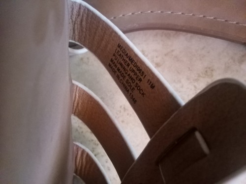 Sandali Steve Madden Media in pelle crema 11M - Foto 5 di 5