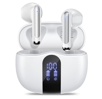 Wireless Bluetooth Earbuds w/ Charging Case - Noise Reduction - ioS & Android