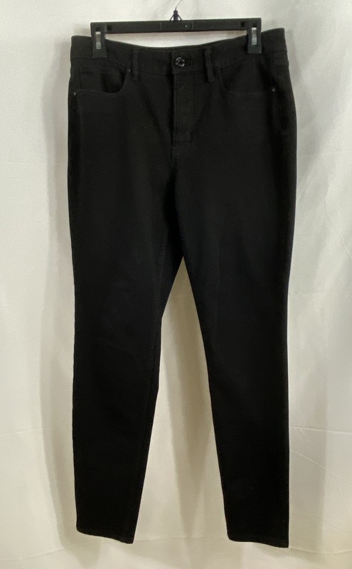 White House Black Market Women's Black Sculpt High-Rise Skinny Ankle Jeans 8