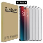 4-Pack For Apple iPhone 17e/Air/17 Pro Max Case Friendly Glass Screen Protector