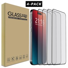 4-Pack For Apple iPhone 17e/Air/17 Pro Max Case Friendly Glass Screen Protector