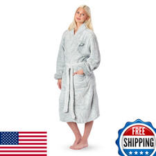Northwest NFL Philadelphia Eagles Women's Sherpa Bathrobe S/M Gray