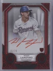Wyatt Langford 2024 Topps Tier One Red Ink Auto Autograph RC #/25