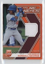 2023 Panini Elite Extra Edition Future Threads Orange 163/199 Kendall George bn5