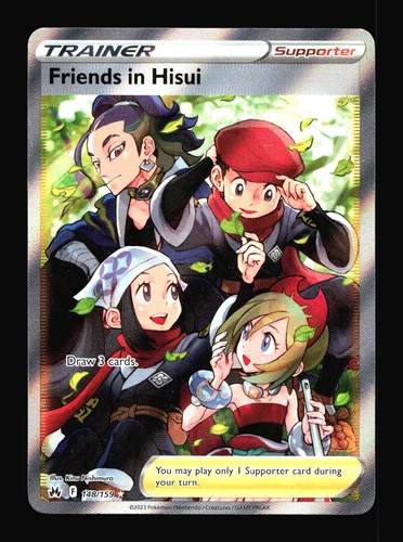 Friends in Hisui (Full Art) Crown Zenith #148/159 Pokemon Card T1-1035