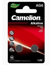 AG6 LR69 / 371 Alkaline Batteries - 2 Pack - Camelion