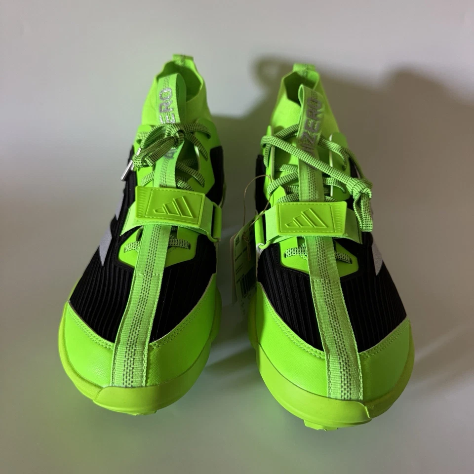 Chuteiras de beisebol Adidas masculinas 13 Adizero Edge+ TPU verde solar IH6139 NOVAS - Imagem 3 de 4