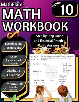 MathFlare - Math Workbook 10th Grade: Math Workbook Grade 10: Equations and ...