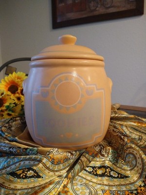 Vtg Treasure Craft Southwestern Cookie Jar 11  Barrel Canister Lid Adobe 80s USA