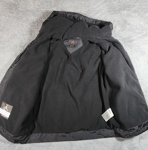 Nike Air Jordan Boys Hooded Jacket Size Large Black Polyester Full Zip Pockets - Picture 3 of 8
