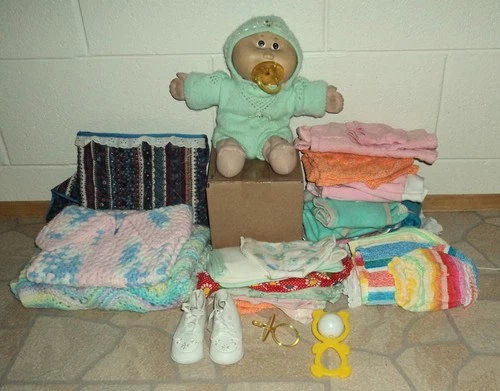 Vintage 12" Cabbage Patch Doll  with Many, MANY clothes and accessories!