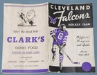 Official Program & Guide for 1936-1937 Season Cleveland Falcons Hockey Team~RARE — photo 1