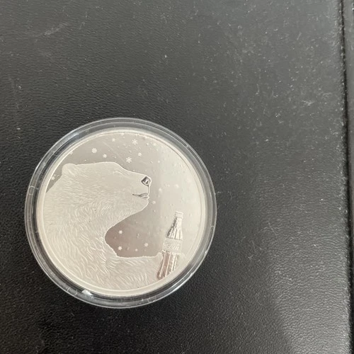 Coca-Cola® 1 oz Silver Polar Bear Round .999 Fine Silver BU In Capsule