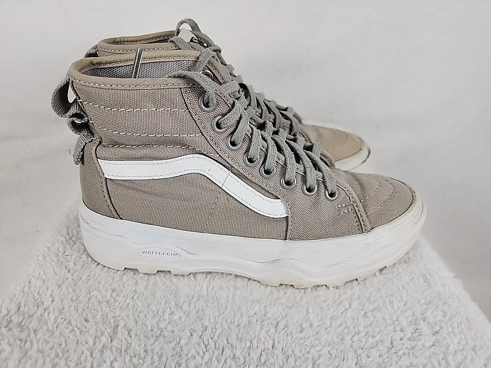 Vans Sk8-Hi Sentry Waffle Cup French Oak Canvas Sneakers Size Men's 4 Womens 5.5 - Image 2 of 4