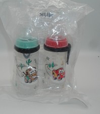 NUK Active Sippy Cup, 10 oz, 2 Pack, Disney's Cars, Lightning McQueen, BPA-Free,