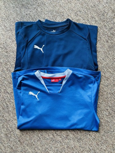 Bundle 2x Boys Puma Long Sleeve Activewear Football Rugby Training Tops 13 Years