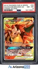 Pokemon 2019 Charizard & Braixen GX 22/236 Tag Team Cosmic Eclipse PSA 8