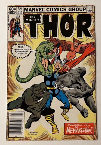 The Mighty Thor #321 F+ Newstand Edition Marvel Comics 1981 - Picture 1 of 4