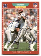 Chuck Long 1989 Pro Set #122 Detroit Lions FOOTBALL