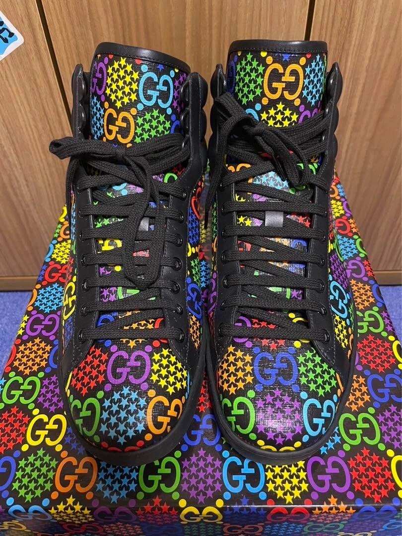Baskets psychédéliques Gucci Ace Supreme taille US11/JP29,5 cm