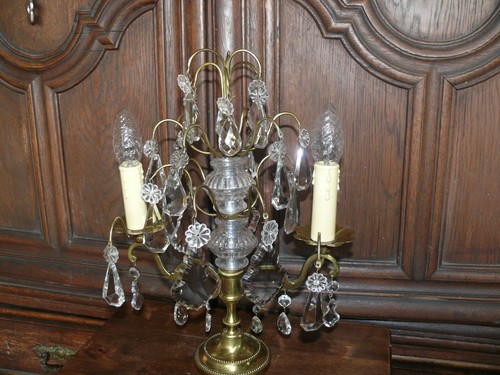 Splendida lampada da tavolo lampadario di circa 100 anni bronzo massiccio ottone bracci di appoggio - Foto 6 di 15