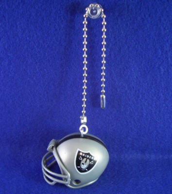 OAKLAND RAIDERS HELMET LIGHT PULL 2001 MINI NFL 6'' CHAIN EASY CONNECT 