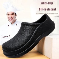 Oil Resistant Work Shoes Non Slip Shoes Cushion Chef Shoes Safety Water Kitchen
