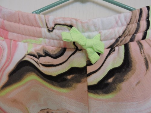 Girls Leggings size L Justice pink marble - Picture 2 of 4