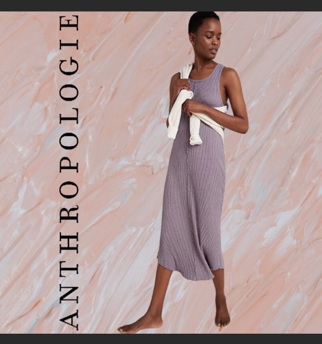 Anthropologie top purple dress