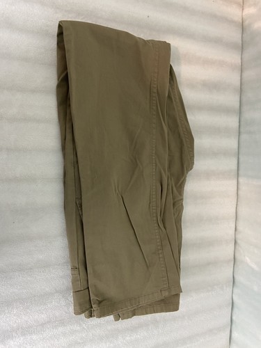 Zara Man Pants Mens 32 Flat Front Chino Brown - Picture 8 of 9