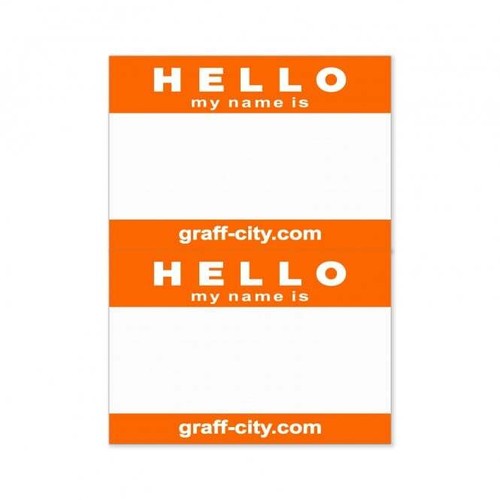 Graff-City A5 adesivi ""Hello My Name Is - Foto 4 di 15