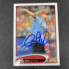 Edward Mujica St. Louis Cardinals Signed Auto 2012 Topps Card #US95 ~ COA